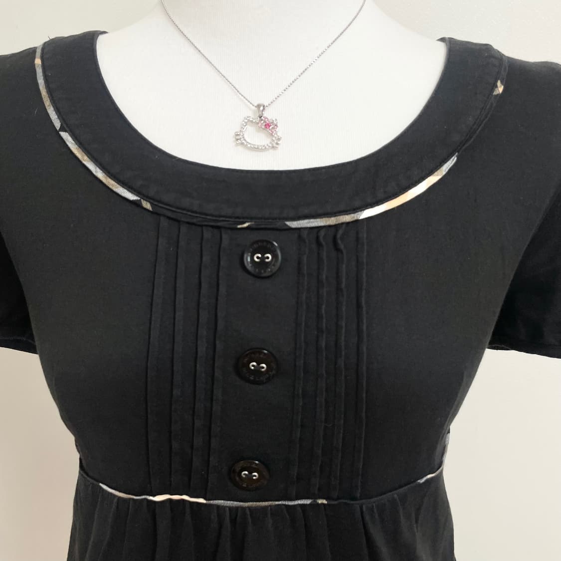 Burberry 버버리 A라인 버버리딱붙버버리노바체크 버버리반팔블루라벨 상품이미지4