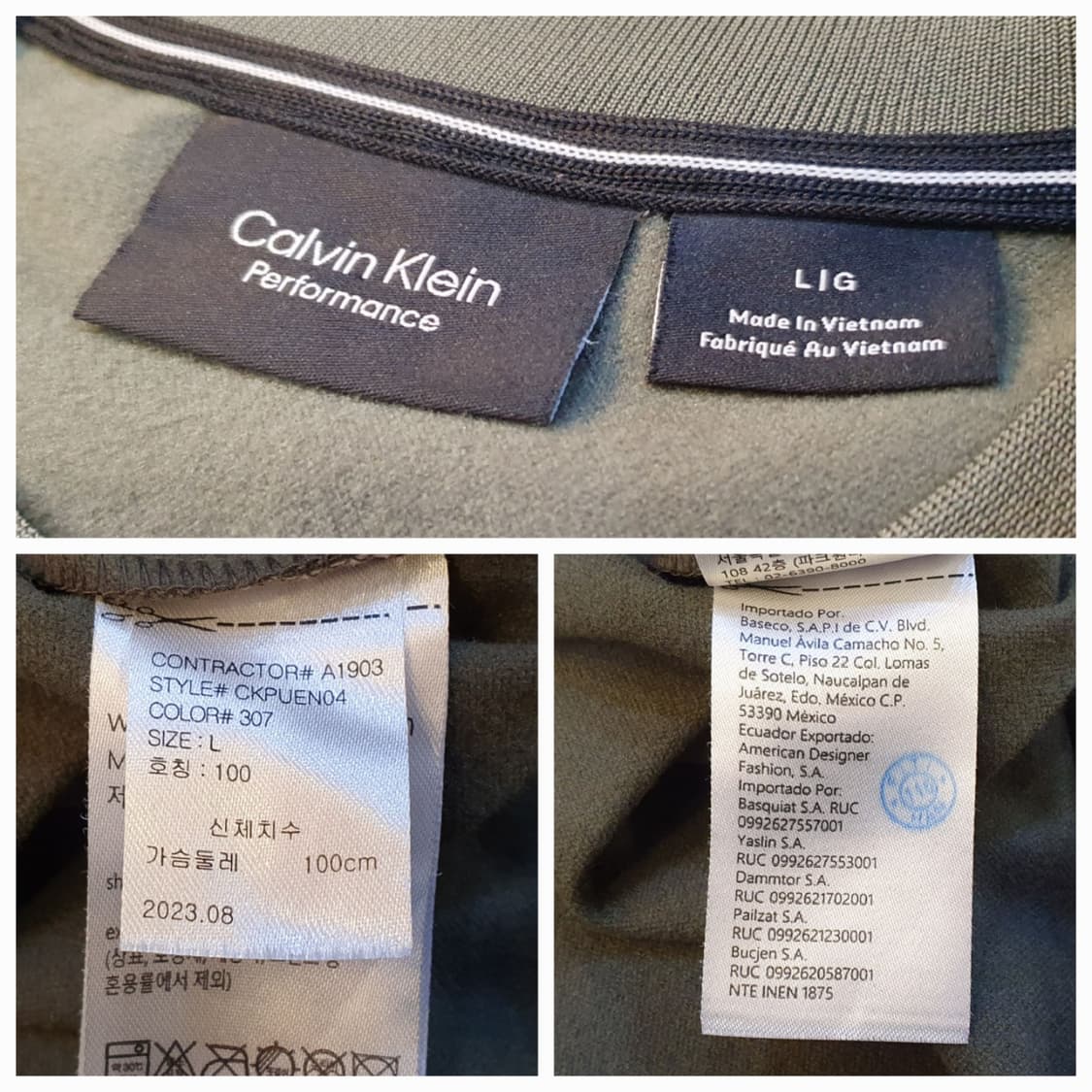 (새상품)100.캘빈클라인 우븐 기모맨투맨 상품이미지7
