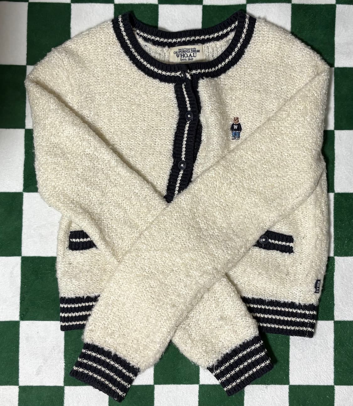 후아유 뽀글이 가디건 상품이미지3