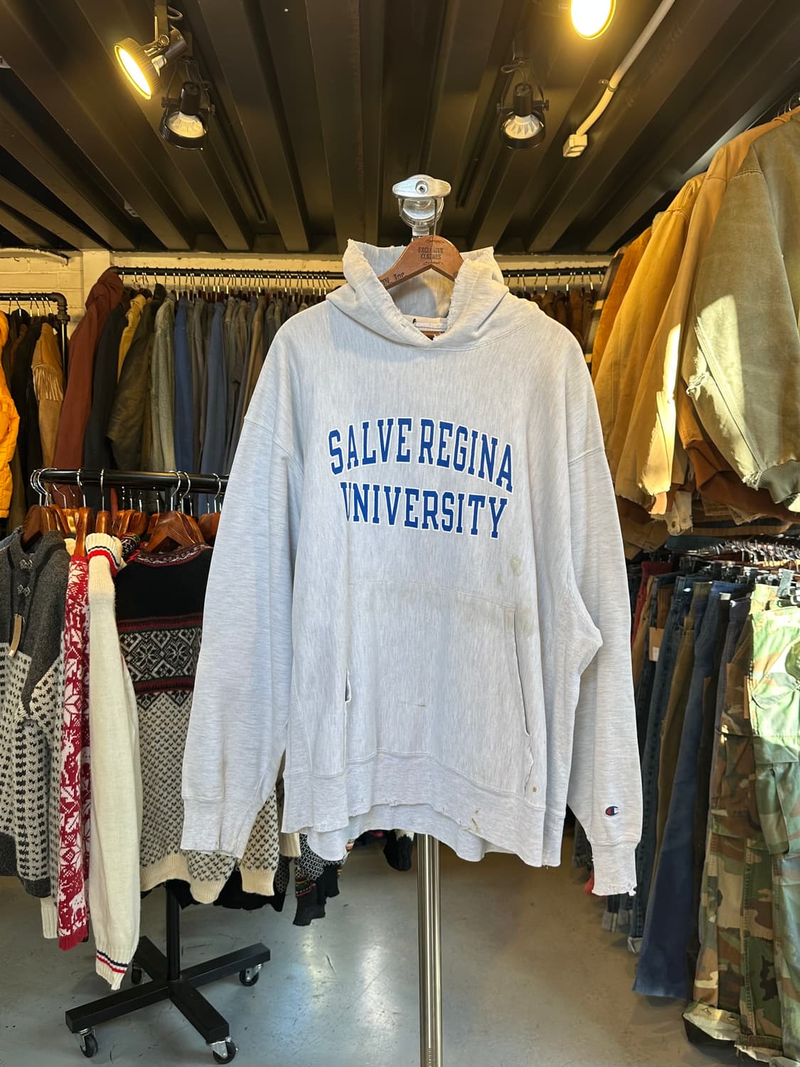 챔피온 리버스위브 데미지 스웻 후드 상품이미지1