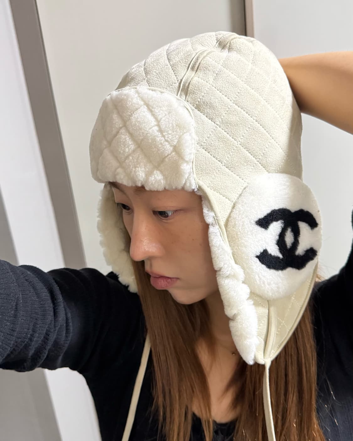 Chanel hat shearling lambskin 상품이미지3
