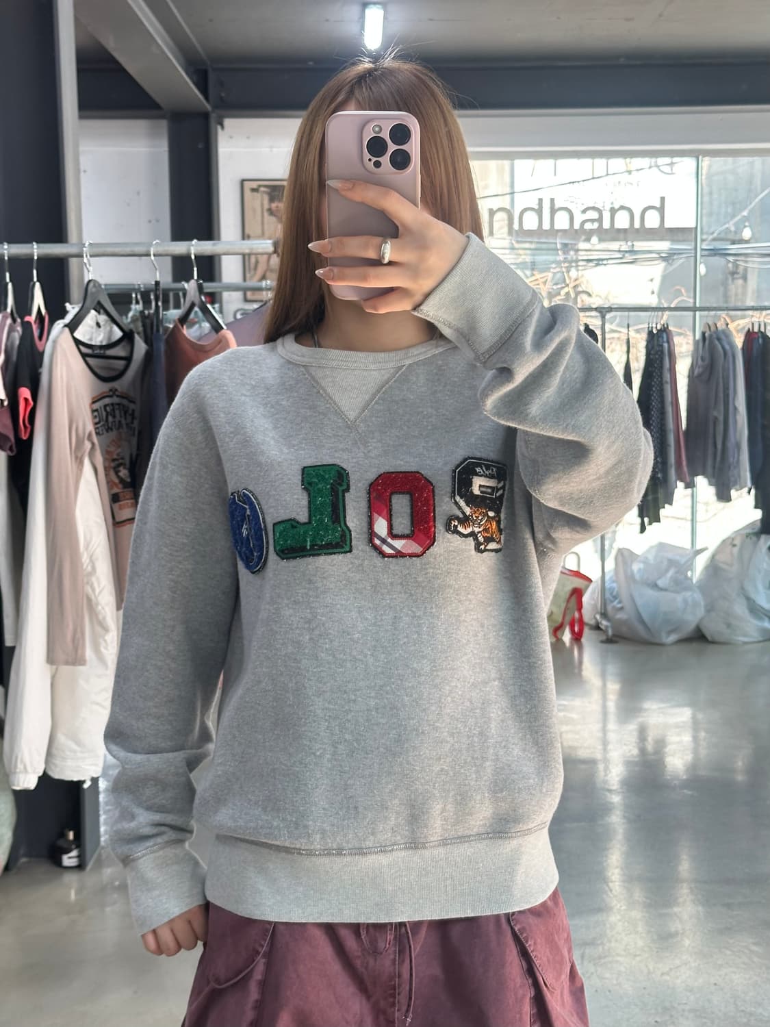 폴로랄프로렌 타이거 플러피로고 맨투맨 상품이미지1