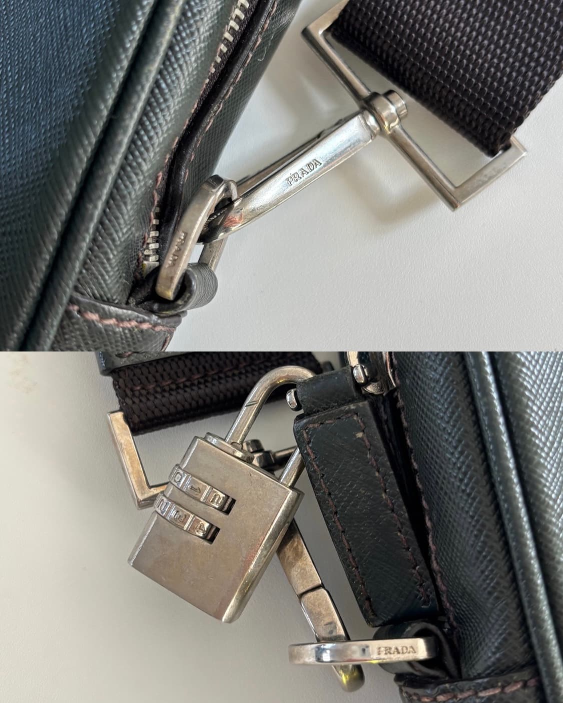 Prada 프라다 사피아노 가죽 브리프케이스 상품이미지7