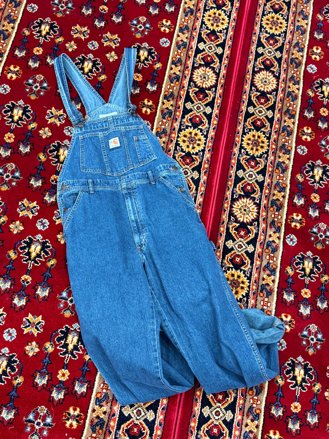 칼하트 리메이크 데님오버롤 우먼스 L 상품이미지3