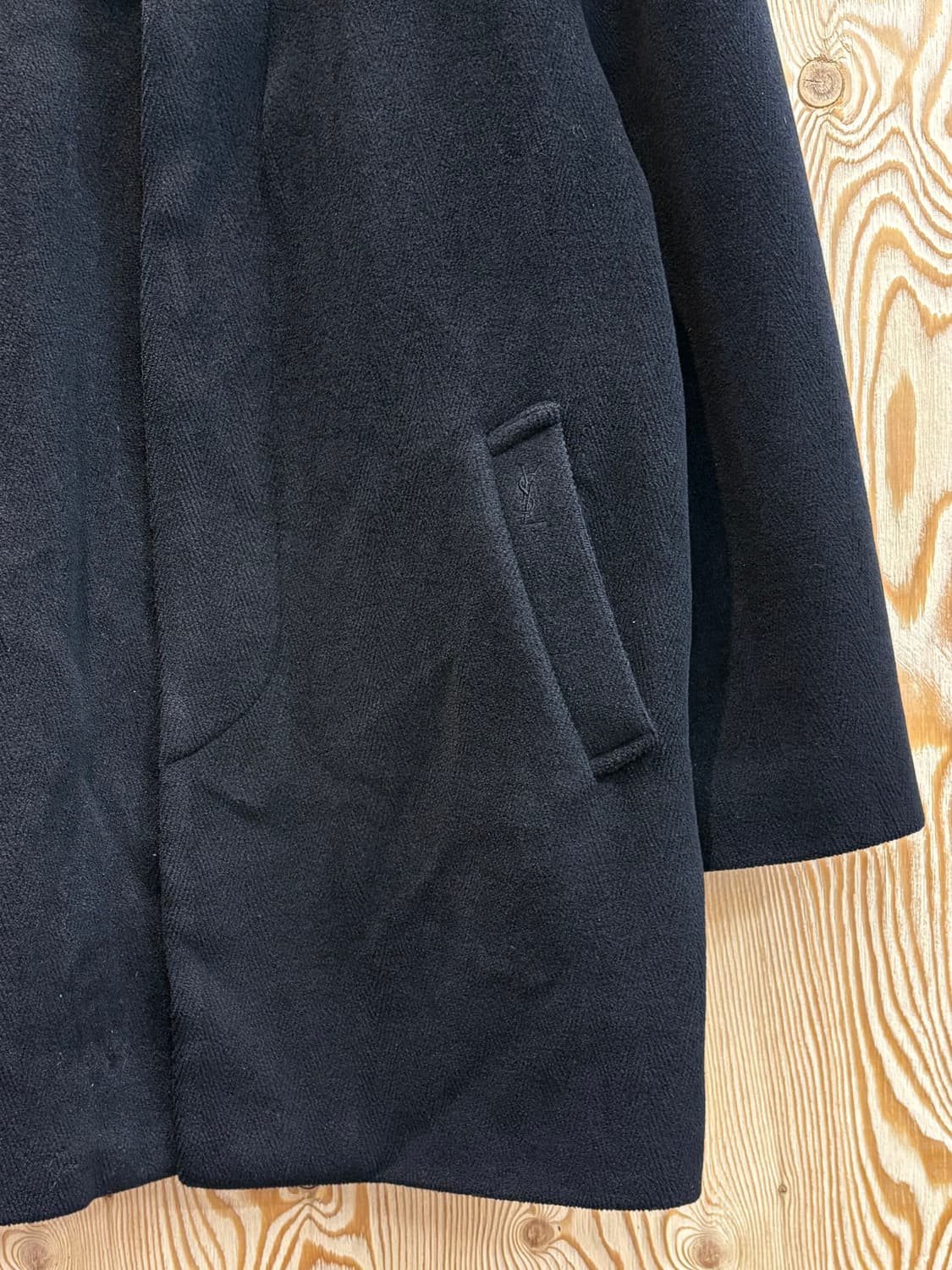 입생로랑 울/캐시미어 싱글 코트 상품이미지3