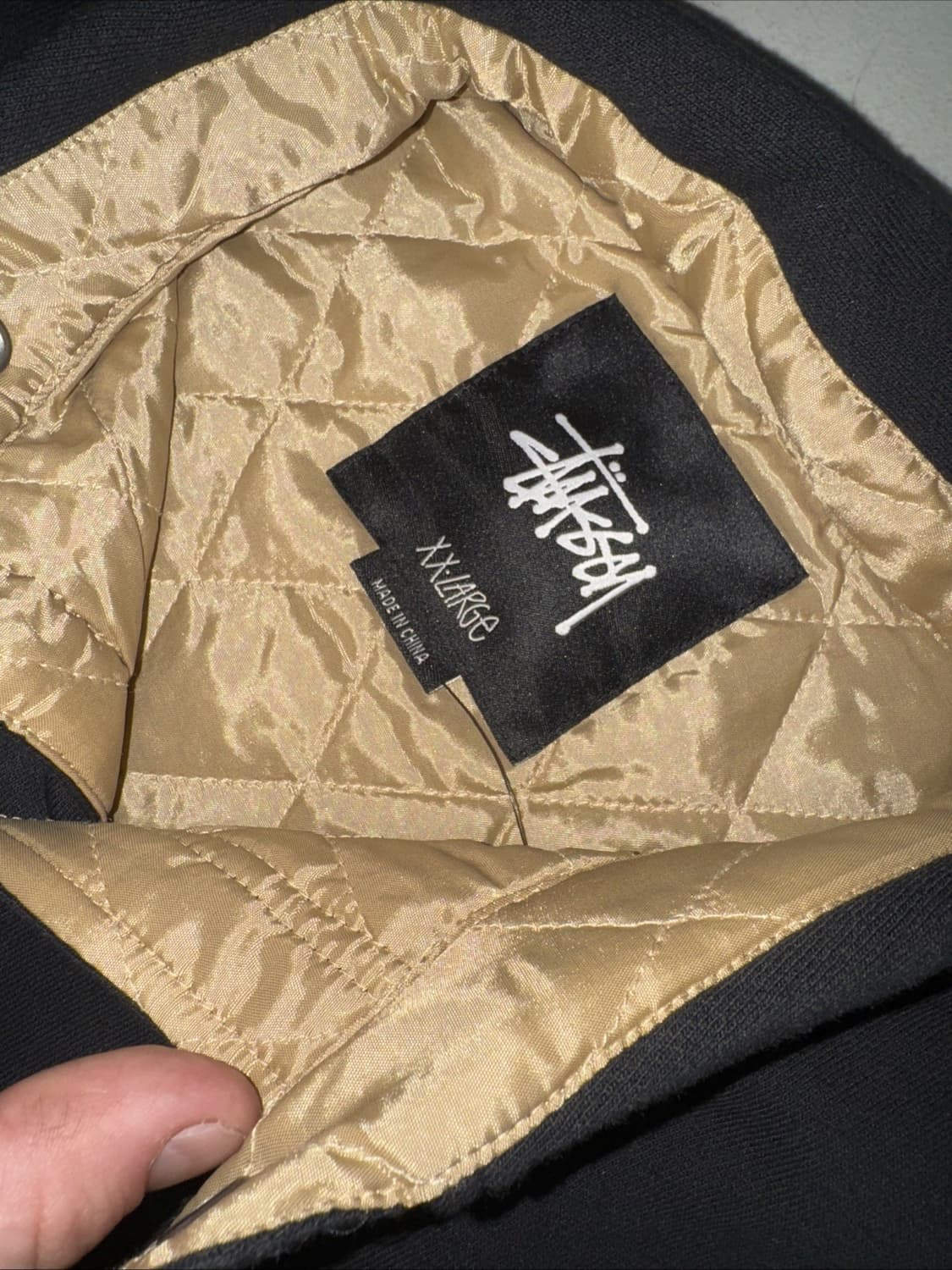 스투시 퀼팅 라이너 헤비 울 셔츠자켓 블랙 상품이미지8