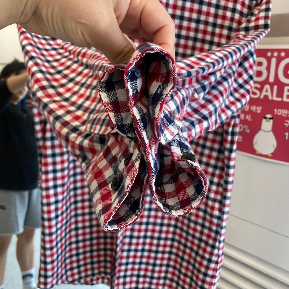 유니클로 면 체크남방 셔츠 L(100) Uniqlo Shirts 상품이미지9