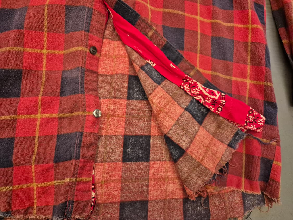 OLD PARK 반다나 플란넬 셔츠 상품이미지3