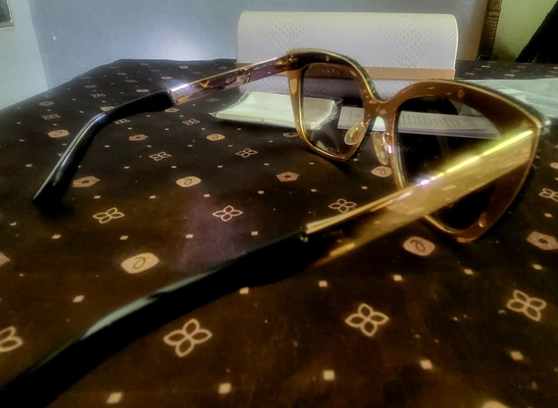 (미사용 새제품) 지미추 리얼 레더 (가죽커버) 선글라스 상품이미지8