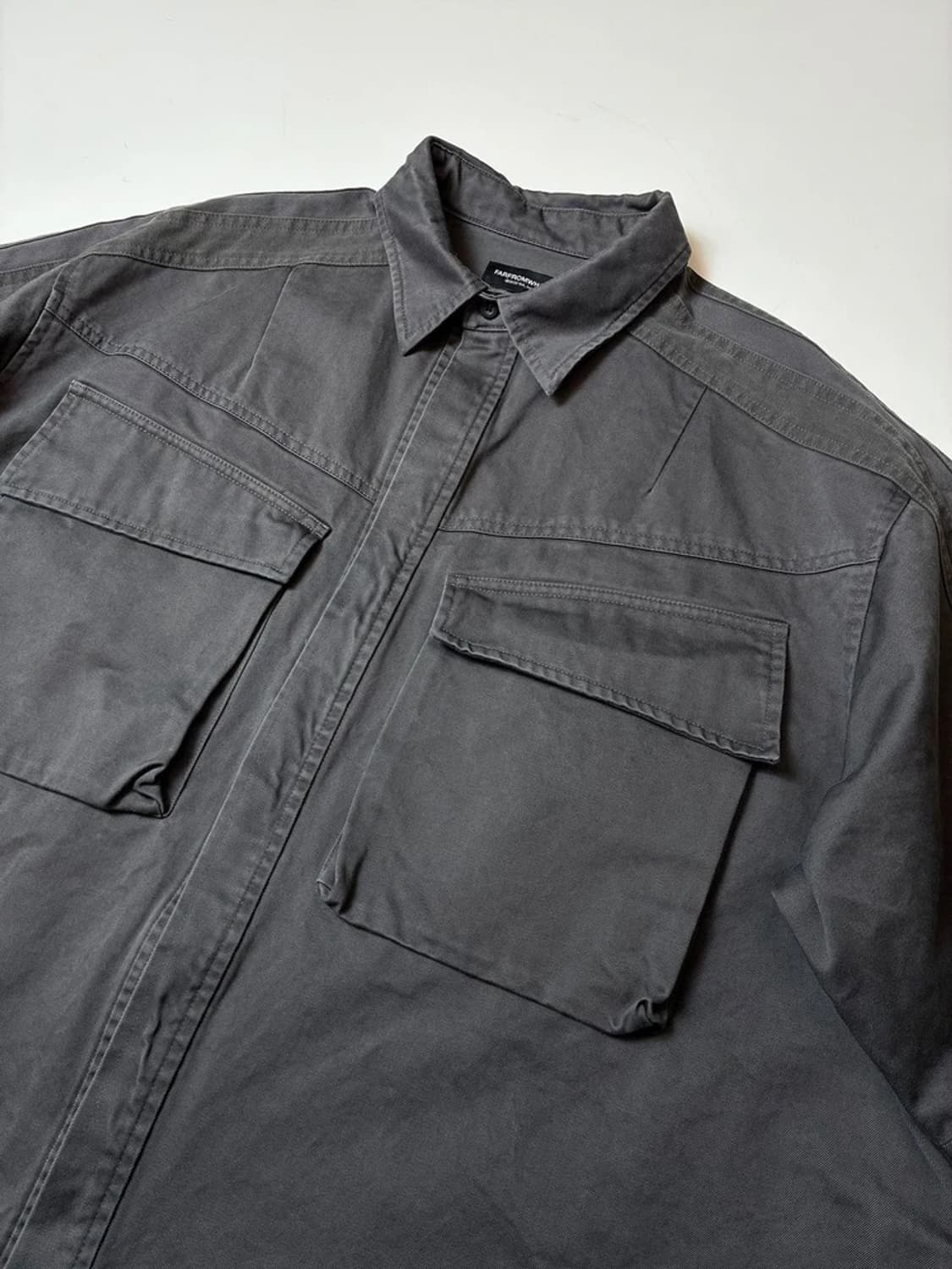 파프롬왓 FAR FROM WHAT 워크 반팔 셔츠 PN8977 상품이미지2