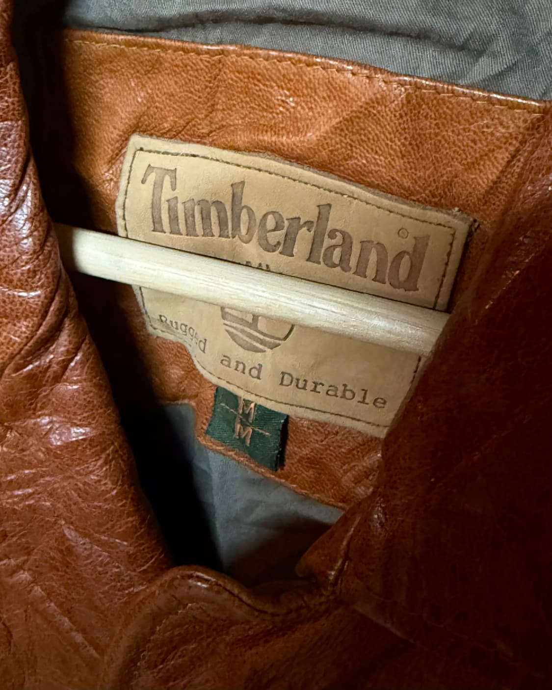 90-00‘s 팀버랜드 레더 카코트 M 상품이미지4