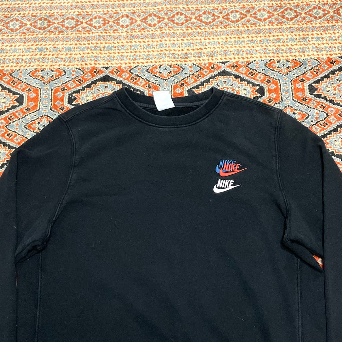 나이키 멀티로고 블랙 맨투맨 여성M 상품이미지2