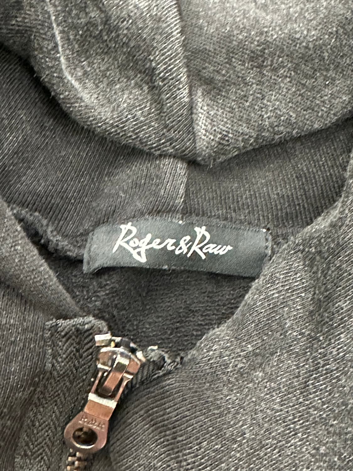 M)재패니즈 빈티지 그레이 하이 집업 후디 상품이미지3