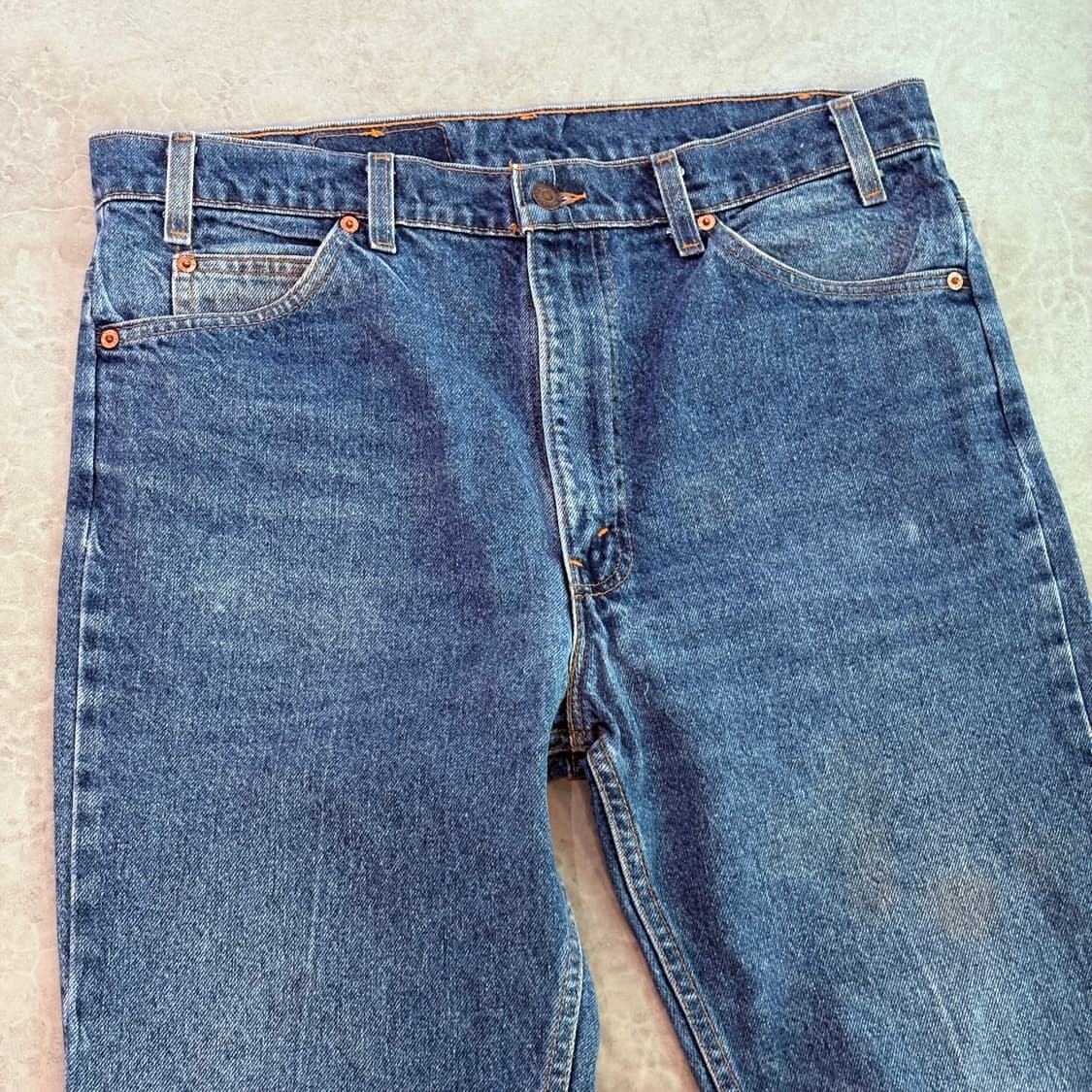 [36/32] 90s USA 🇺🇸 리바이스 517 오렌지탭 데님 중청 상품이미지2