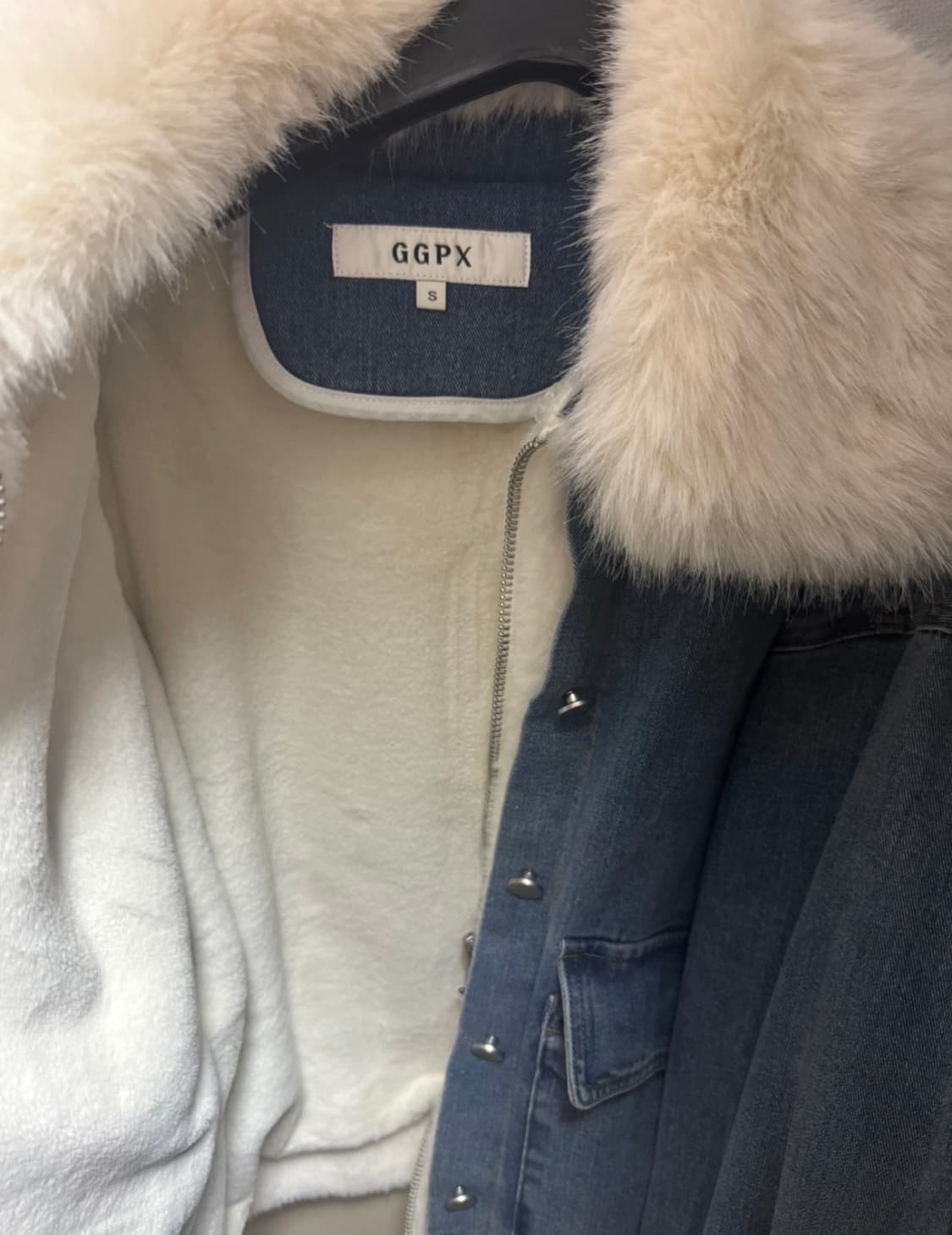 [새상품] GGPX 데님 퍼 자켓 상품이미지4