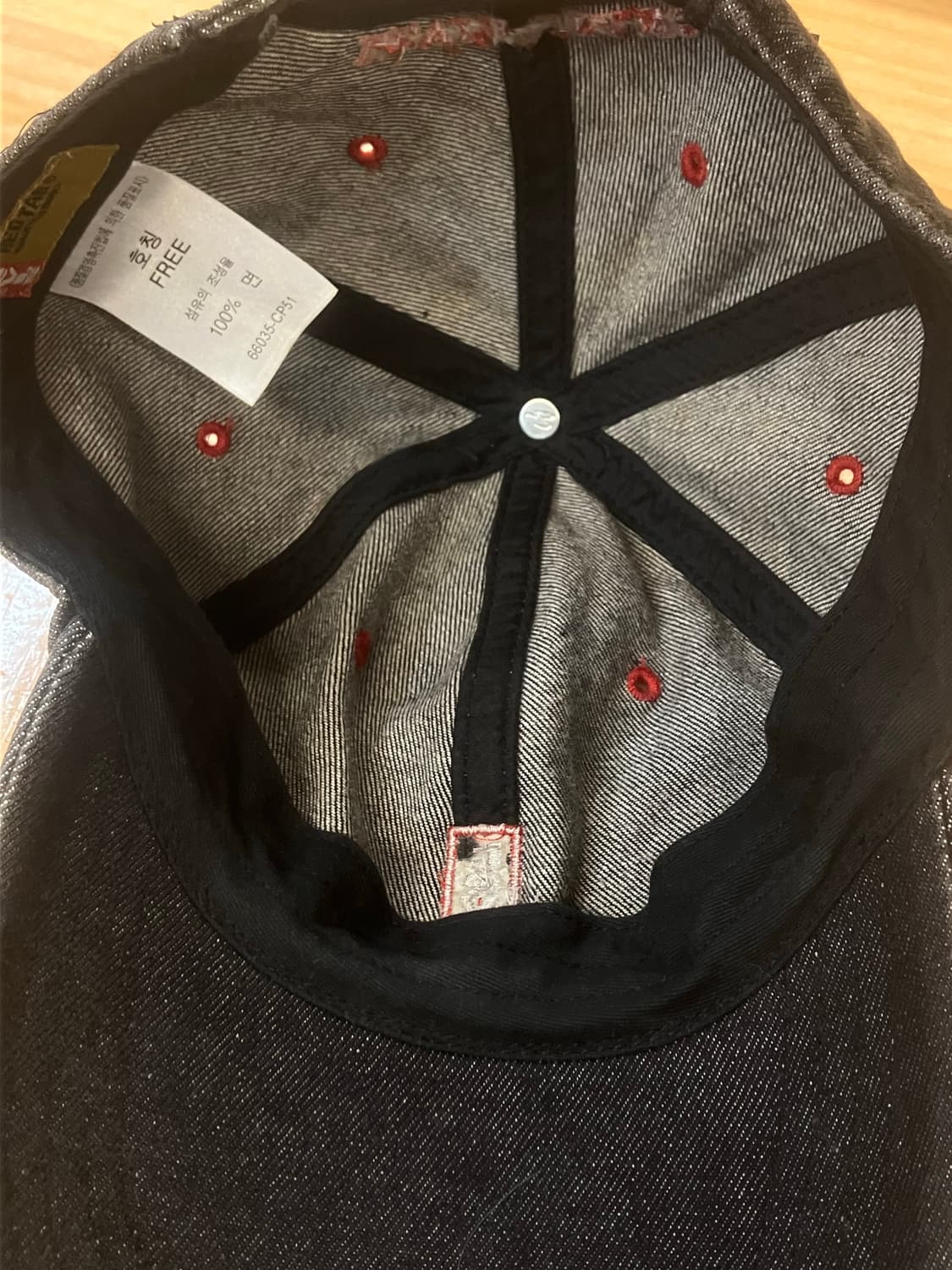 리바이스 데님 볼캡 블랙 #csz2909  상품이미지3