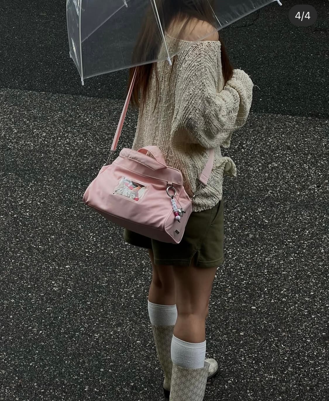 오소이 TOTE BAG [LIGHT PINK] 키링포함 상품이미지4