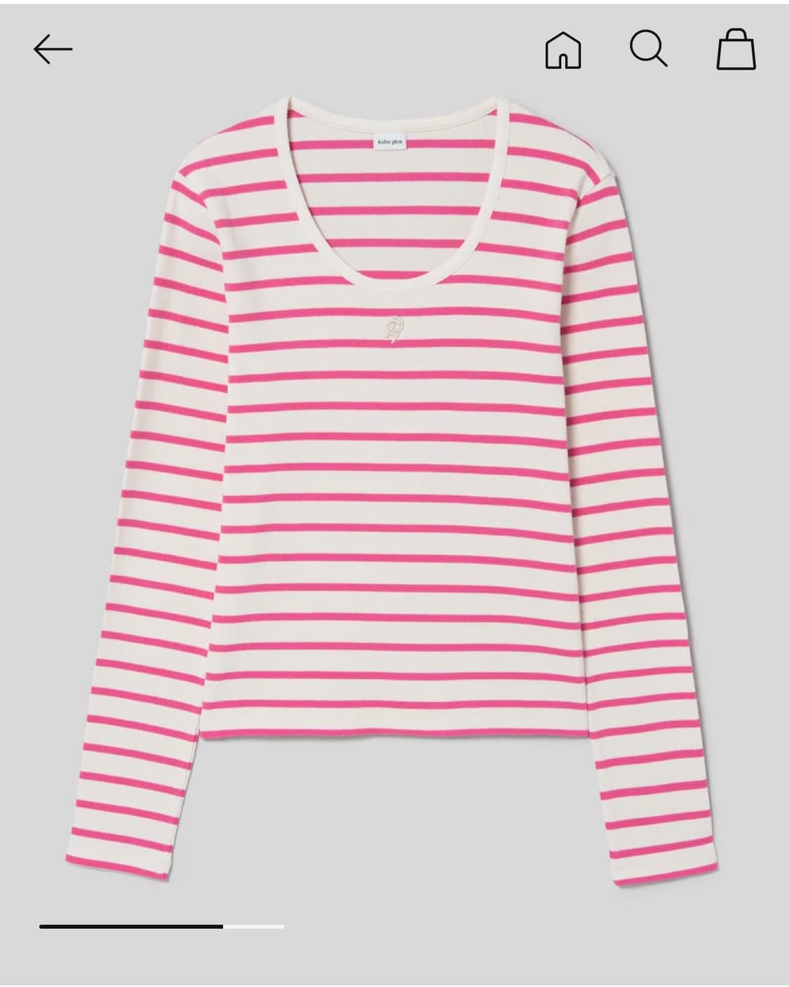 새것) kuho plus 구호 플러스 스트라이프 긴팔 S 상품이미지1