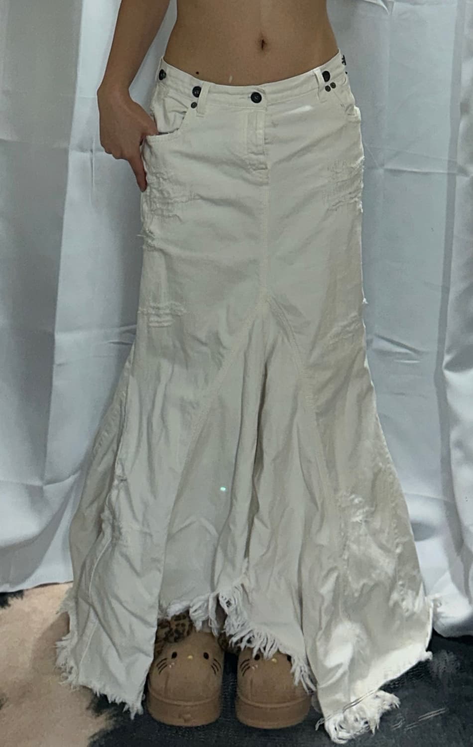 랄프로렌 언발 맥시 스커트 상품이미지1