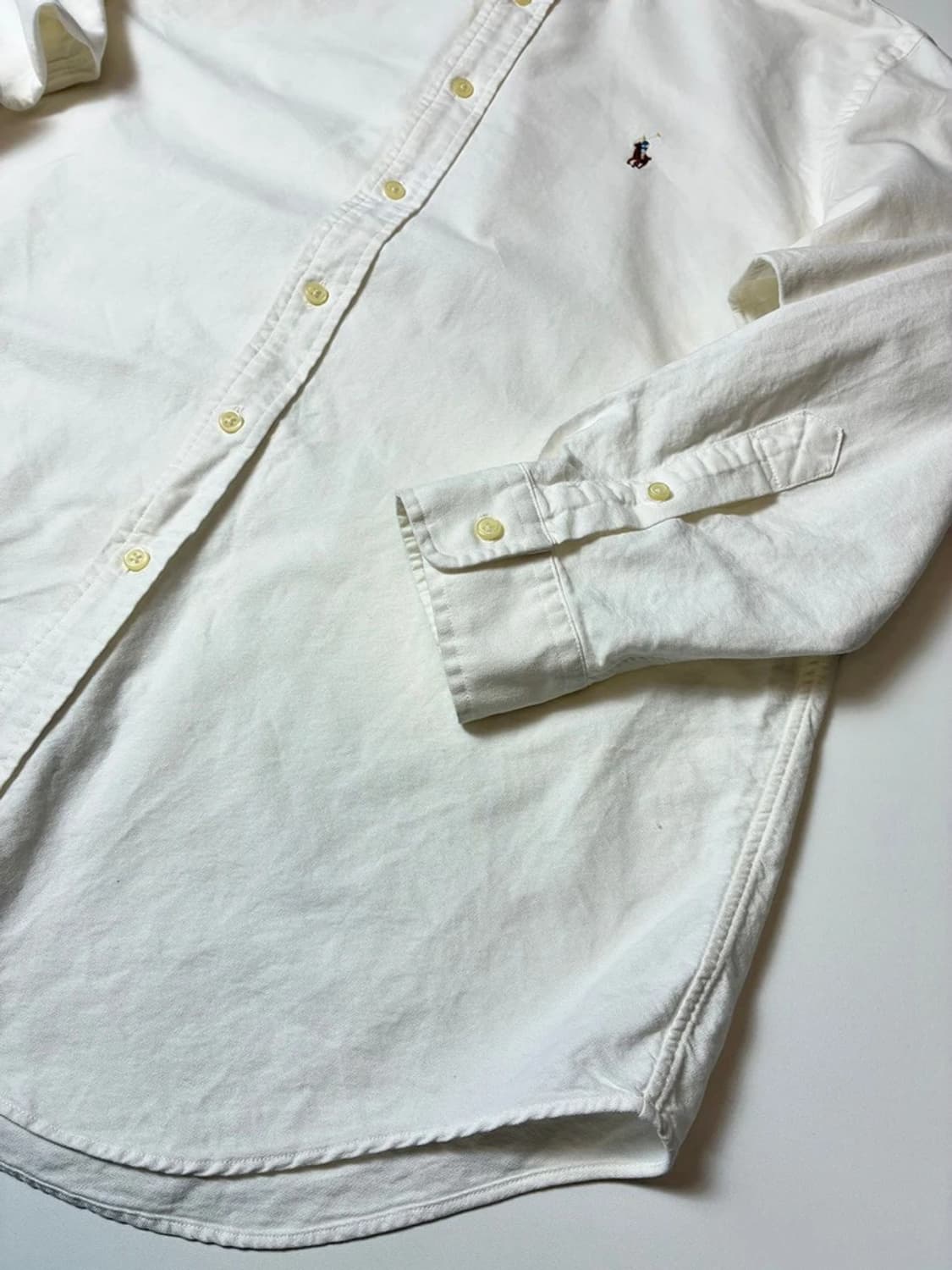 폴로 랄프로렌 옥스포드 자수 로고 화이트 셔츠 PN8092 상품이미지5