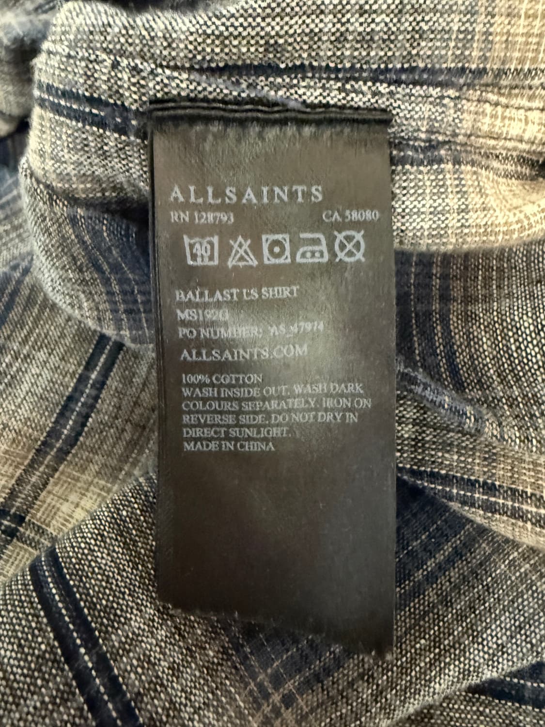 올세인츠 BALLAST LS 체크셔츠 상품이미지6