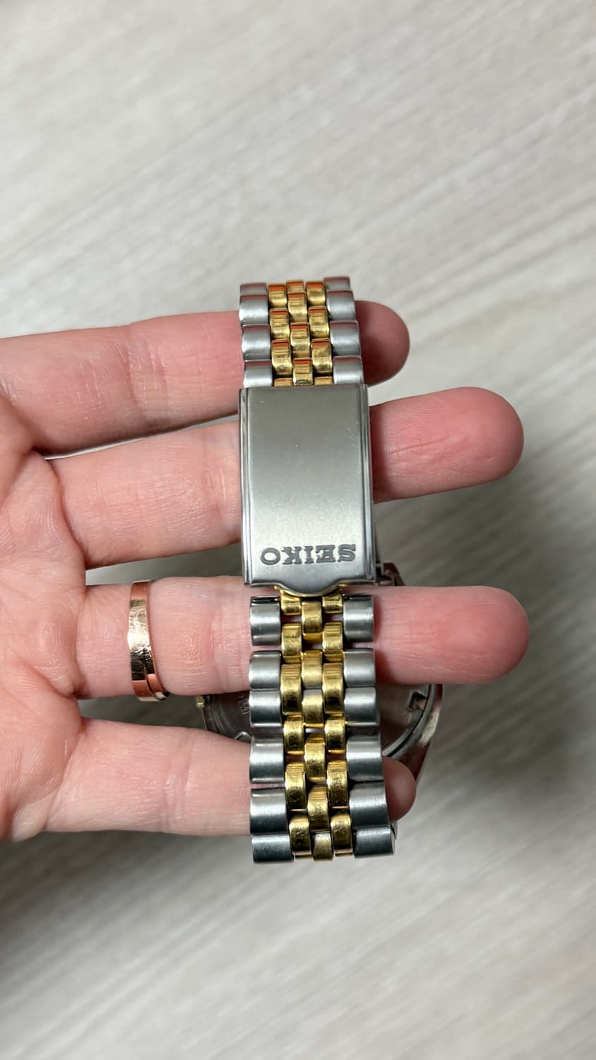 90's 세이코 Seiko SQ 5Y23-8A69 콤비 쿼츠 상품이미지2
