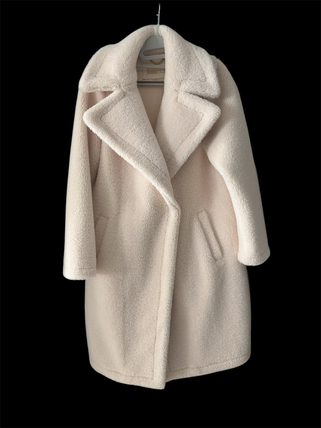 Michael Kors 아이보리 부클 롱 코트 M 상품이미지1