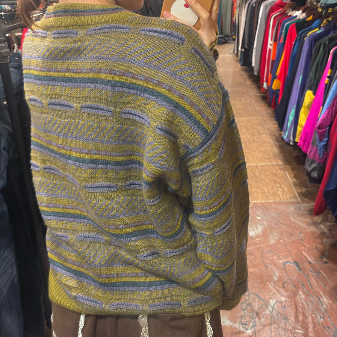 [Hi] 그린 패턴 스웨터 니트 상품이미지5