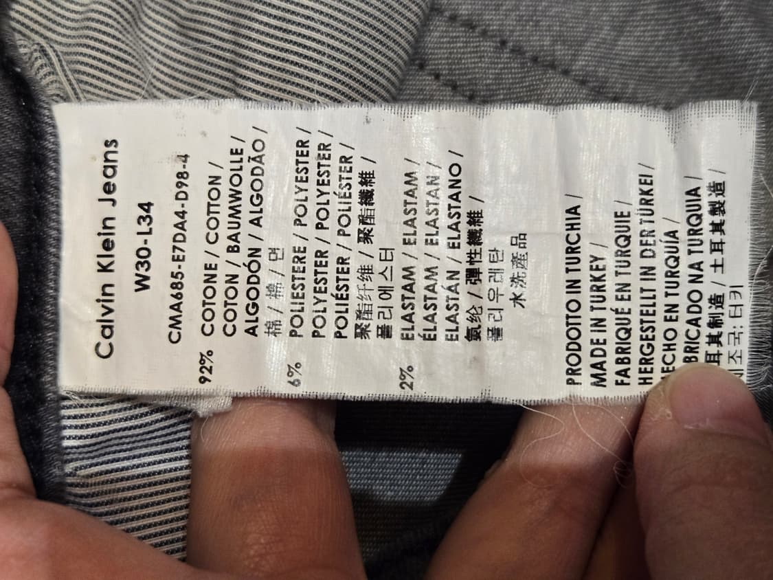 [무료배송]CK 켈빈클라인 30x34 남성 스판 스키니 데님 팬츠 청바지 상품이미지10
