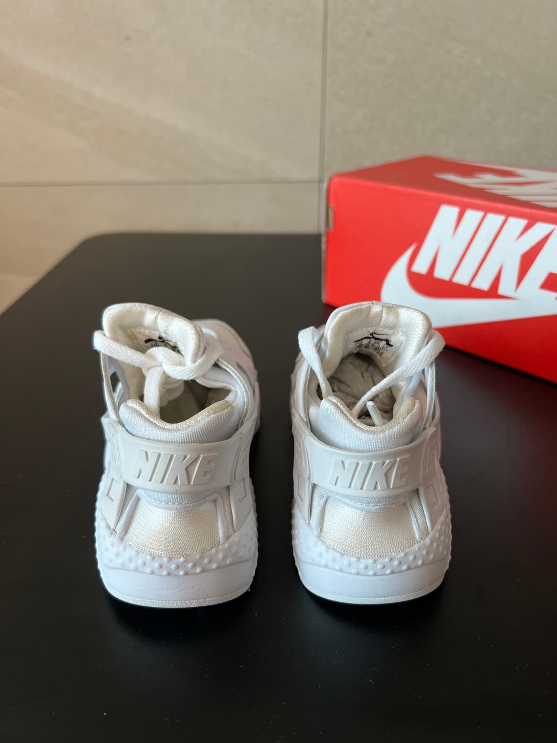 [170mm] 나이키 키즈 허라취 런 (올화이트) 상품이미지7