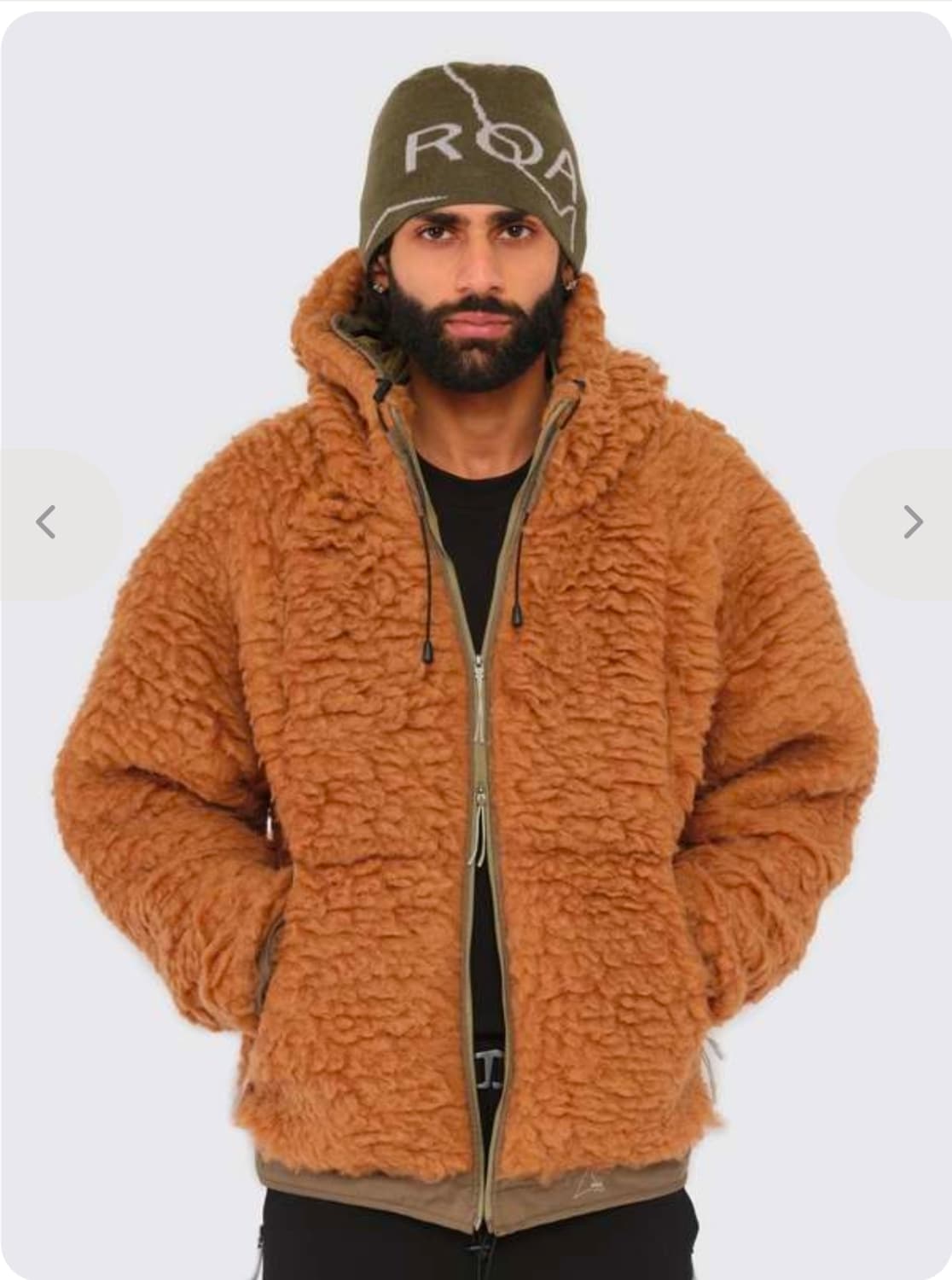 로아 헤비 후리스 브라운 XL 상품이미지5