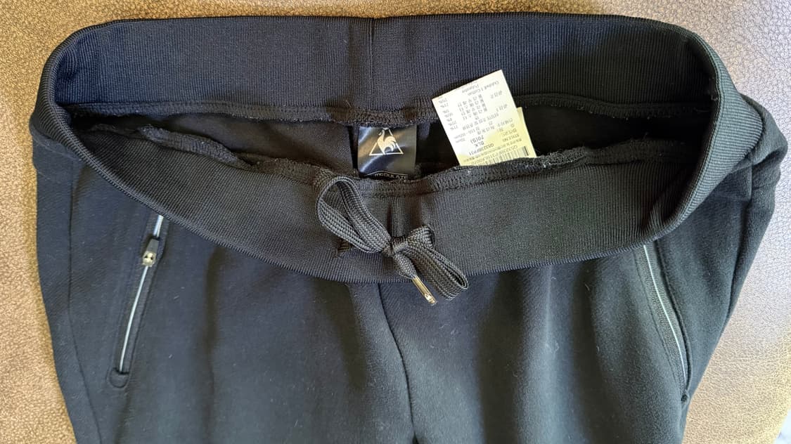 르꼬끄 스포르티브 검정 밴딩 배기 트레이닝 바지 블랙 팬츠 운동복 S 상품이미지3