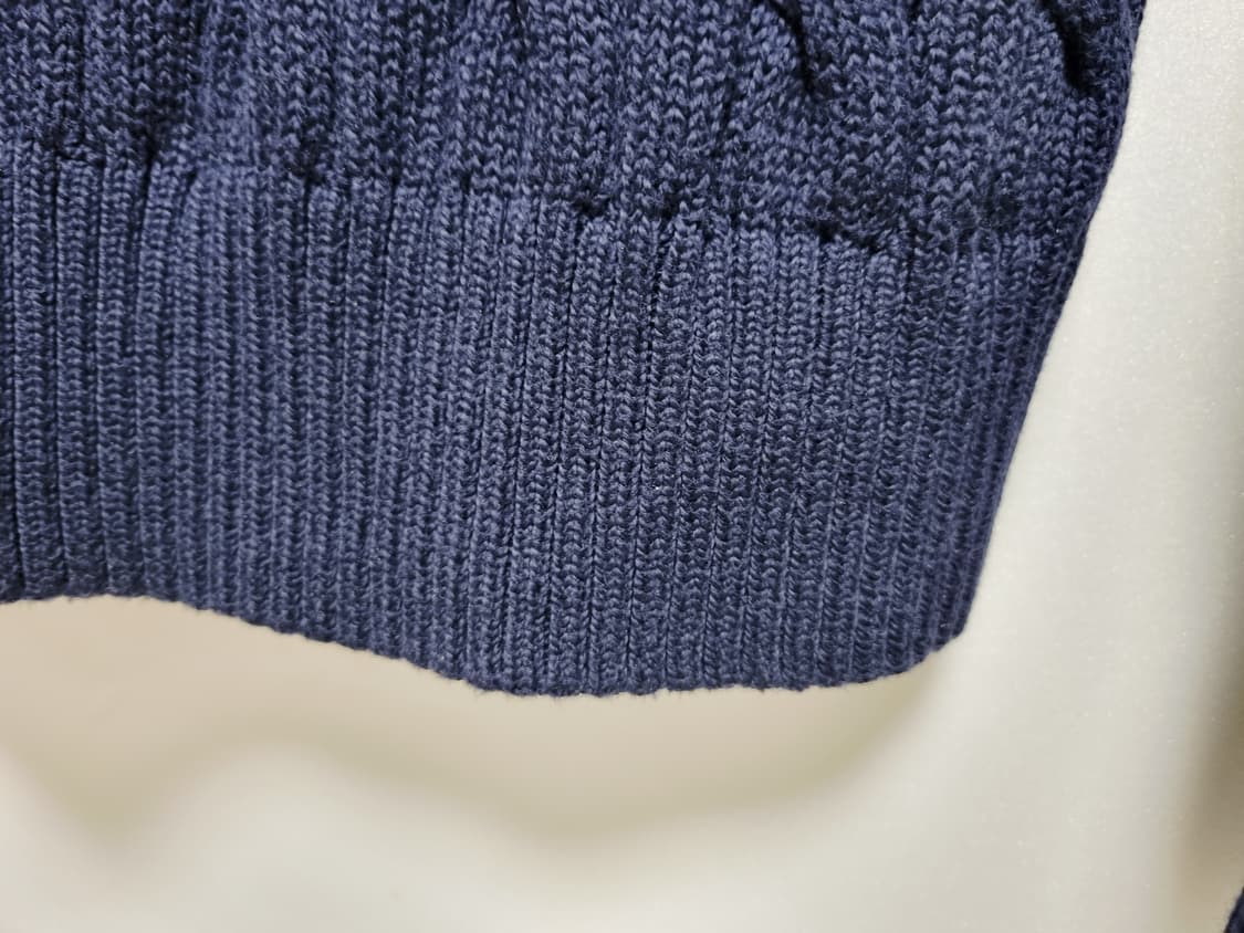 남성 2022 폴로 QR인증 긴팔 케이블 꽈배기 니트 코튼 스웨터 상품이미지4