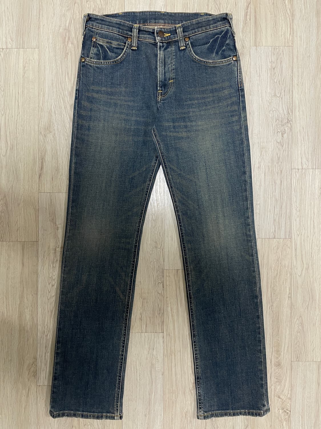 29~30) 70's 복각 랭글러 재팬 오일워싱 데님팬츠 상품이미지2