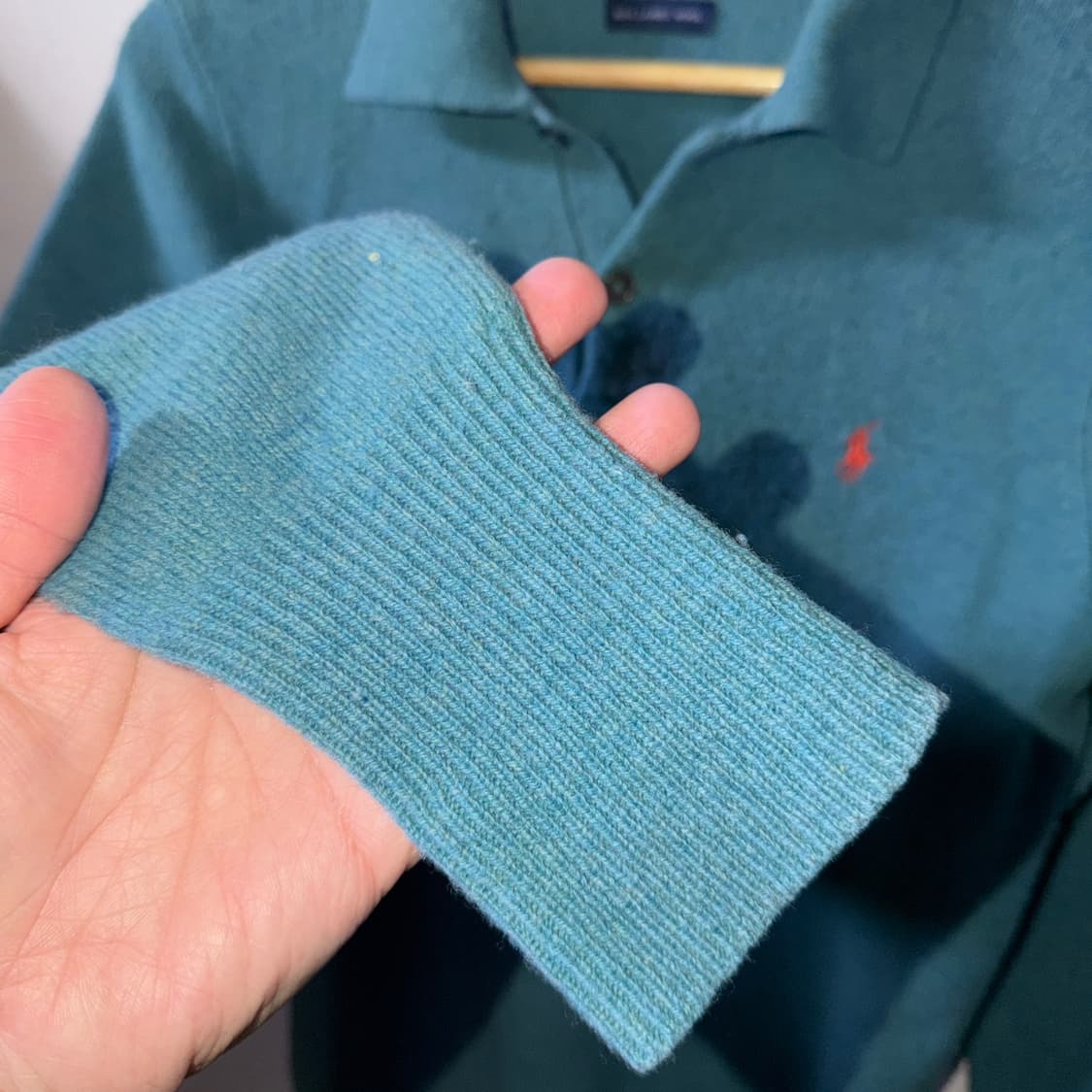 폴로 랄프로렌 램스울 긴팔카라티셔츠 (여성 55정도) 상품이미지4