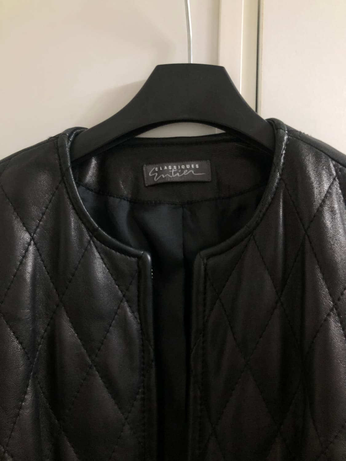 퀼팅 레더 자켓 상품이미지3