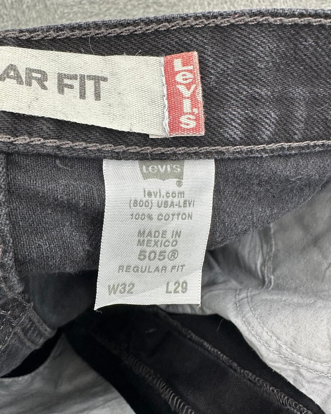 (허단39)00'S 리바이스 505 워싱블랙-M1125 상품이미지5