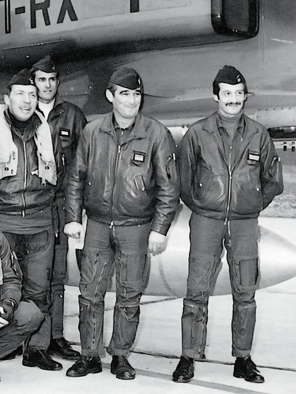 80s OG 프랑스 공군 파일럿 레더 자켓 상품이미지7