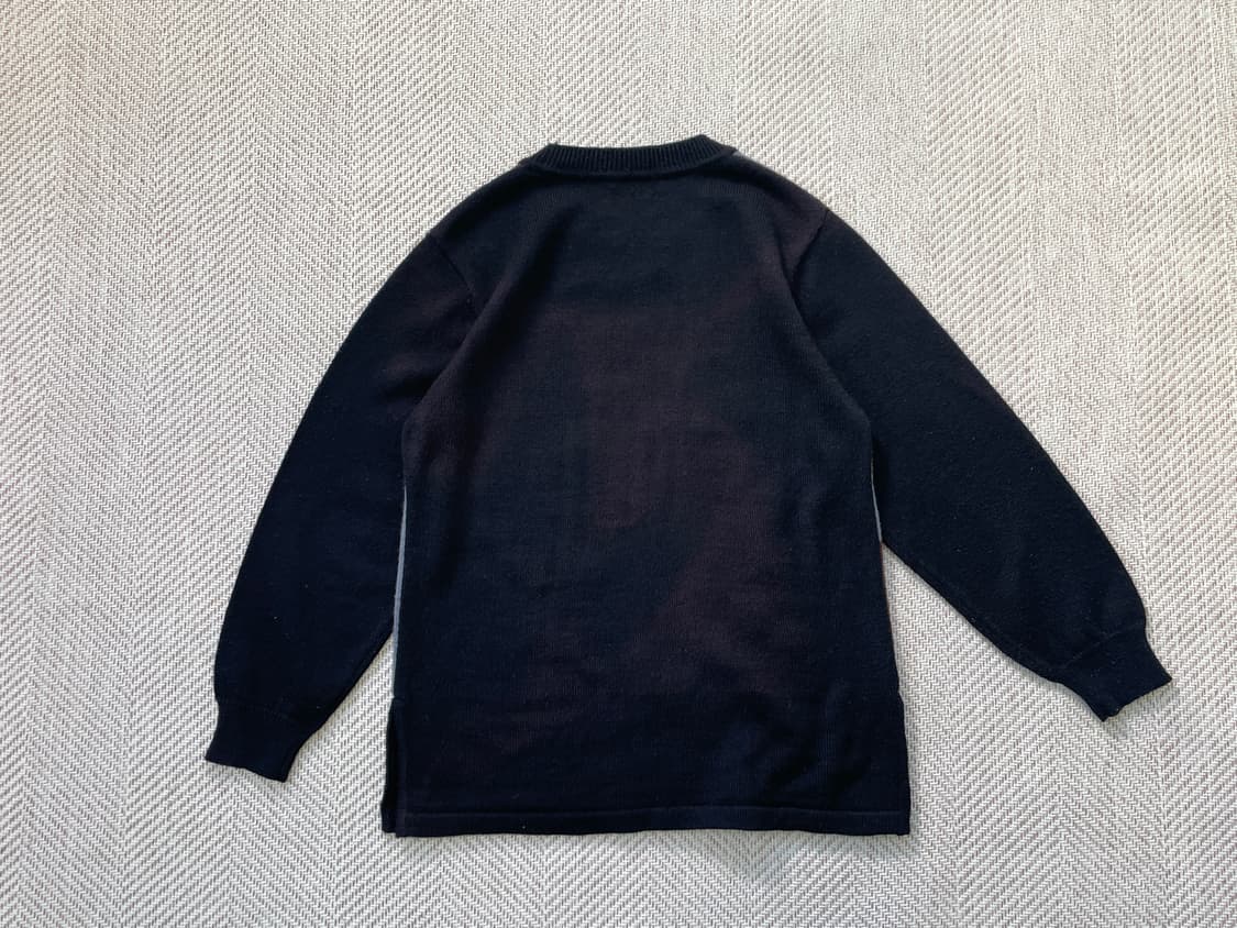 빈티지 아트 베어 북 그래픽 울 니트 J04043 상품이미지4