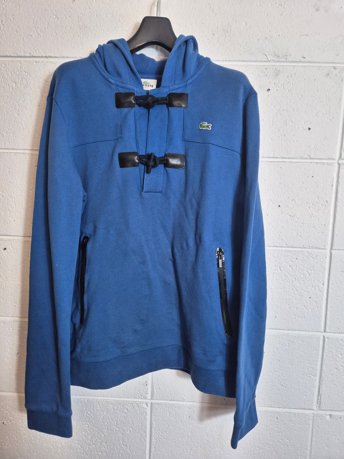 4호  100) 라코스테 블루 후드 집업 토글 디테일 상품이미지1