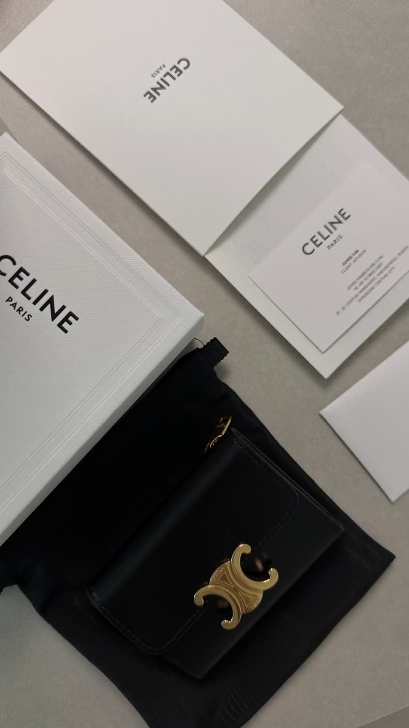 [새것]셀린느 트리옹프 동전 컴팩트 지갑 상품이미지4