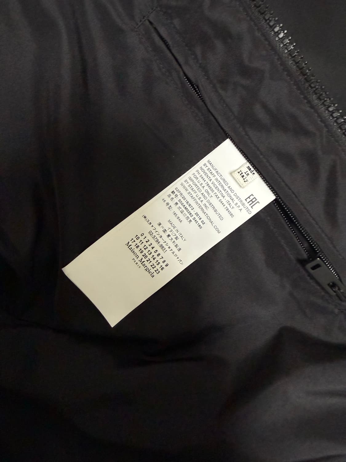 [46]마르지엘라 레더 넥라인 패딩 자켓 아카이브 아티저널 상품이미지4