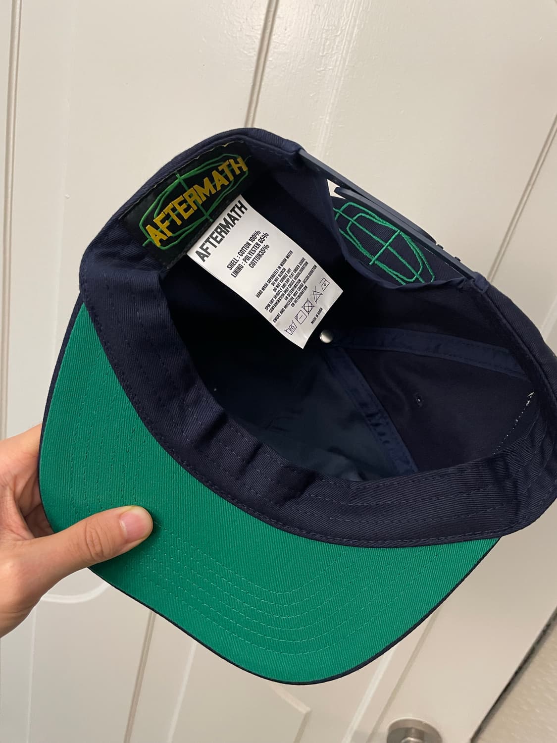 애프터매스 ATM 로고 볼캡 네이비 상품이미지4