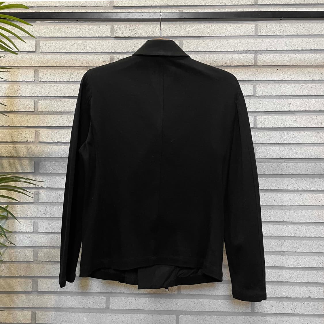 JPN VINTAGE 라이더 자켓 사선 집업 투포켓 디테일 블랙 상품이미지3