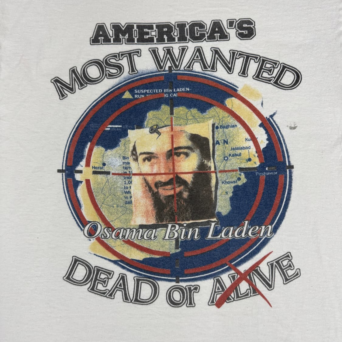 빈티지 Serial Killer 빈라덴 Bin Laden 티셔츠 상품이미지3