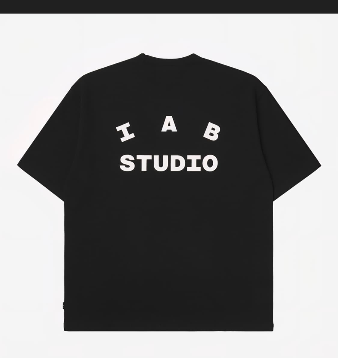 한정수량 IAB  studio 반팔 티셔츠 블랙, 화이트 상품이미지1