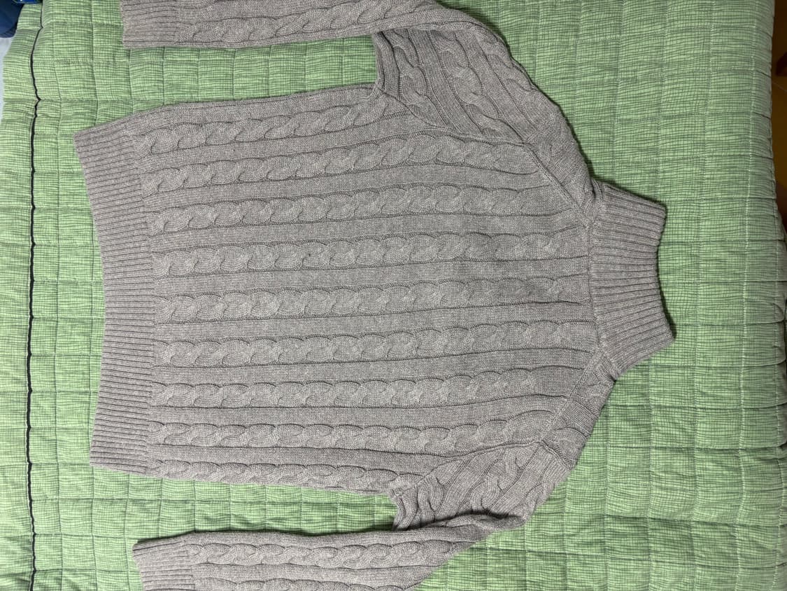 폴로 랄프로렌 케이블 니트 반집업 꽈배기 상품이미지2