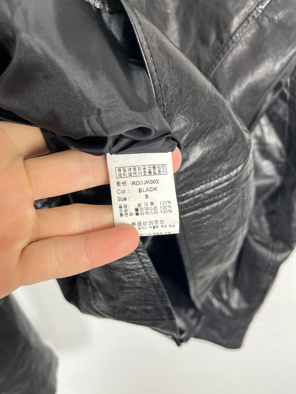 Vintage 리얼레더 라이더 자켓 상품이미지10