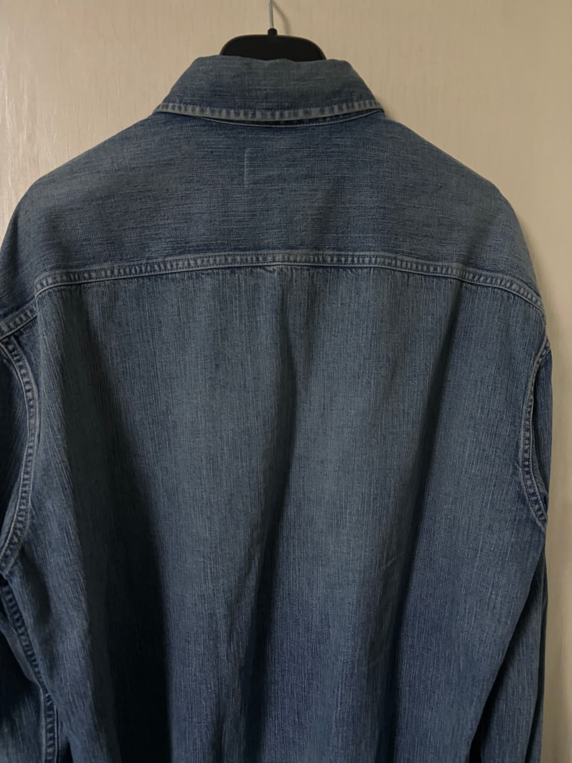 생로랑 / 로고 데님 셔츠 / XL 상품이미지8
