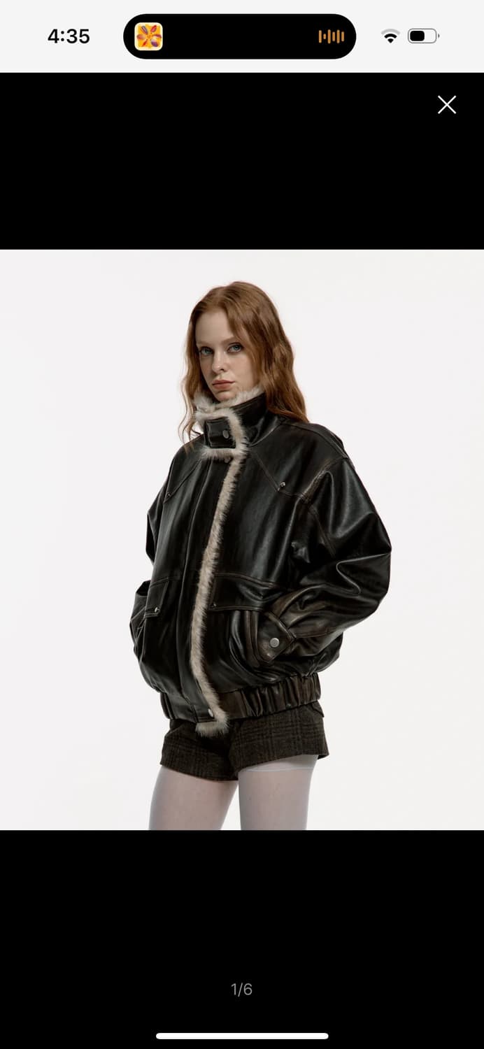 러프넥 무스탕 상품이미지2